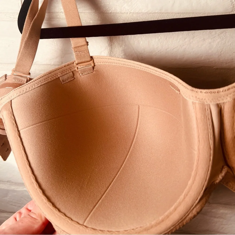 NWT Soma Stunning Support Strapless Convertible Bra Underwire 40 D Tan #0056 - Picture 4 of 13